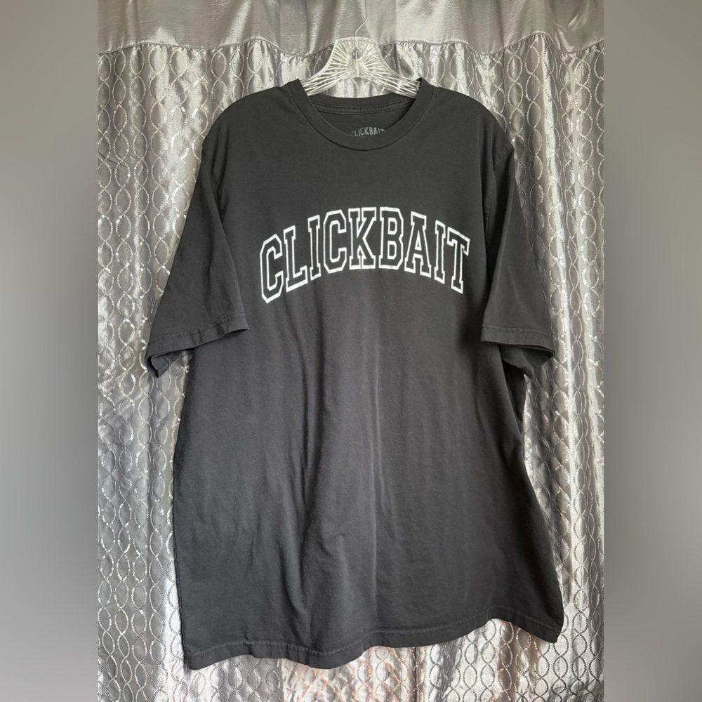 David Dobrik Clickbait Black Men's T-Shirt Size 3XL